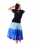 Hula T-shirt / Frilled Sleeve with Lily embroidery / GKD4sbb