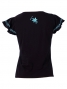 Hula T-shirt / Frilled Sleeve with Lily embroidery / GKD4tbb