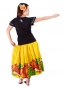 Hula T-shirt / Frilled Sleeve with Lily embroidery / GKD4tbb
