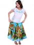 Hula T-shirt / Frilled Sleeve with Lily embroidery / GKD4tbw