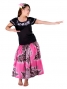 Hula T-shirt / Frilled Sleeve with Lily embroidery / GKD4wb