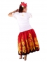 Hula T-shirt / Frilled Sleeve with Lily embroidery / GKD4gw