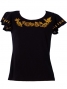 Hula T-shirt / Frilled Sleeve with Bird of Paradise & Butterfly / GKD5gb