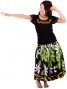 Hula T-shirt / Frilled Sleeve with Bird of Paradise & Butterfly / GKD5gb