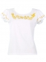 Hula T-shirt / Frilled Sleeve with Bird of Paradise & Butterfly / GKD5gw