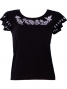 Hula T-shirt / Frilled Sleeve with Bird of Paradise & Butterfly / GKD5sb