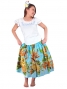 Hula T-shirt / Frilled Sleeve with Bird of Paradise & Butterfly / GKD5sbw