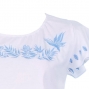 Hula T-shirt / Frilled Sleeve with Bird of Paradise & Butterfly / GKD5sbw