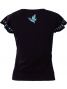 Hula T-shirt / Frilled Sleeve with Bird of Paradise & Butterfly / GKD5tbb