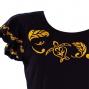 Hula T-shirt / Frilled Sleeve with Honu embroidery / GKD6gb