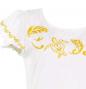Hula T-shirt / Frilled Sleeve with Honu embroidery / GKD6gw