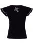 Hula T-shirt / Frilled Sleeve with Honu embroidery / GKD6sb