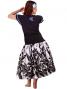 Hula T-shirt / Frilled Sleeve with Honu embroidery / GKD6sbb