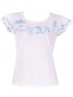 Hula T-shirt / Frilled Sleeve with Honu embroidery / GKD6sbw