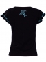 Hula T-shirt / Frilled Sleeve with Honu embroidery / GKD6tbb