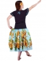 Hula T-shirt / Frilled Sleeve with Honu embroidery / GKD6tbb