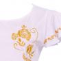 Hula T-shirt / Frilled Sleeve with Rose embroidery / GKD8gw