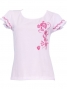 Hula T-shirt / Frilled Sleeve with Rose embroidery / GKD8piw