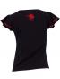 Hula T-shirt / Frilled Sleeve with Rose embroidery / GKD8rb