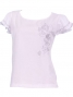Hula T-shirt / Frilled Sleeve with Rose embroidery / GKD8sw
