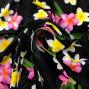 Hula Fabric / Plumeria / JKH-518-BK