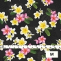 Hula Fabric / Plumeria / JKH-518-BK