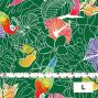 Hula Fabric / Tropical Birds / JKH-526-GR