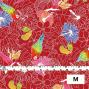 Hula Fabric / Tropical Birds / JKH-526-RD