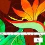 Hula Fabric / Strelitzia / JKH-550-BR