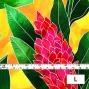 Hula Fabric / Red Ginger / JKH-562-YE