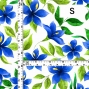 Hula Fabric / Hibiscus / JKH-586-WHBL