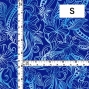 Hula Fabric / Kahiko&Hibiscus / JKH-592-BL