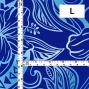 Hula Fabric / Kahiko&Hibiscus / JKH-592-BL