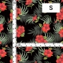 Hula Fabric / Hibiscus / JKH-594-BK