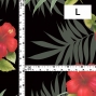 Hula Fabric / Hibiscus / JKH-594-BK