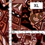 Hula Fabric / Kahiko&Hawaiian motifs / JKH-600-BR