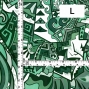 Hula Fabric / Kahiko&Hawaiian motifs / JKH-600-GR