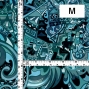 Hula Fabric / Kahiko&Hawaiian motifs / JKH-600-TBL