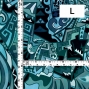 Hula Fabric / Kahiko&Hawaiian motifs / JKH-600-TBL