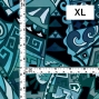 Hula Fabric / Kahiko&Hawaiian motifs / JKH-600-TBL