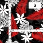 Hula Fabric / Hawaiian Flower / JKH-604-BKRD