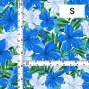 Hula Fabric / Hibiscus / JKH-616-BL
