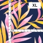Hula Fabric / Hawaiian Leaf / JKH-620-NVPI