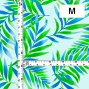 Hula Fabric / Hawaiian Leaf / JKH-620-WHGR