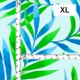 Hula Fabric / Hawaiian Leaf / JKH-620-WHGR