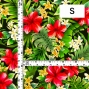 Hula Fabric / Hibiscus  / JKH-622-RDBK