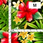 Hula Fabric / Hibiscus  / JKH-622-RDBK