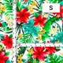 Hula Fabric / Hibiscus / JKH-622-RDWH