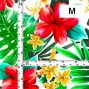 Hula Fabric / Hibiscus / JKH-622-RDWH