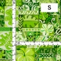 Hula Fabric / Square Design / JKH-626-GR